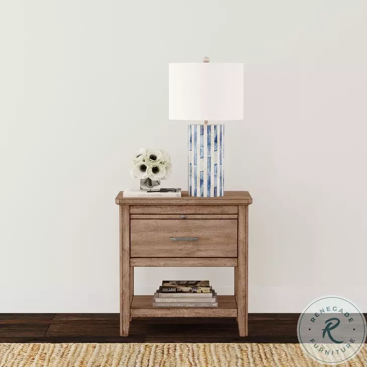 Geo Heights Butterscotch Nightstand