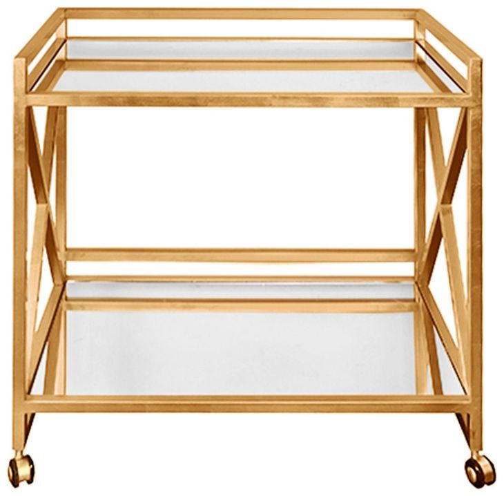 Gerard Gold Leaf Bar Cart