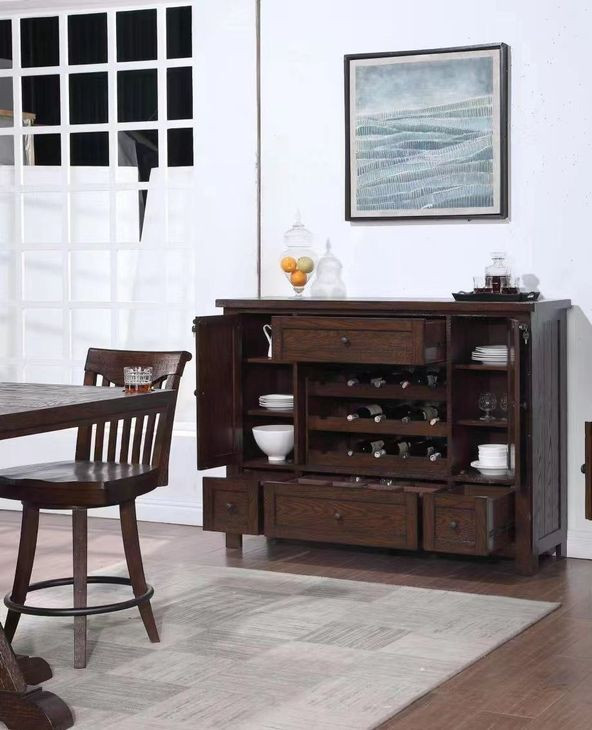 Gettysburg Dark Distressed 2 Door Spirit Cabinet