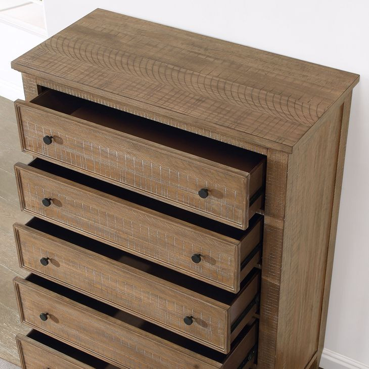 Riverdale Brown 5 Drawer Chest