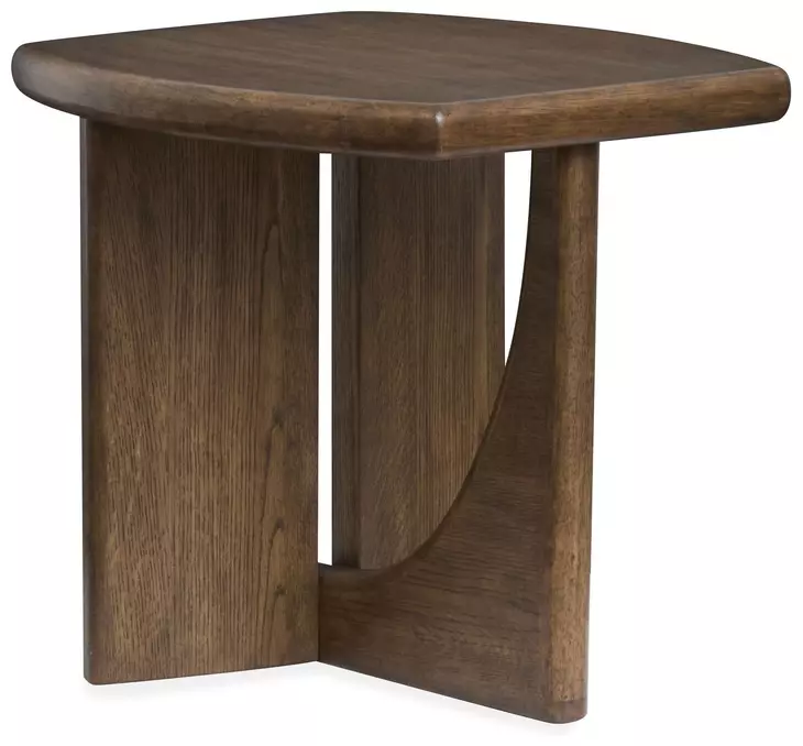 Phoebe Sienna Brown Rectangular End Table