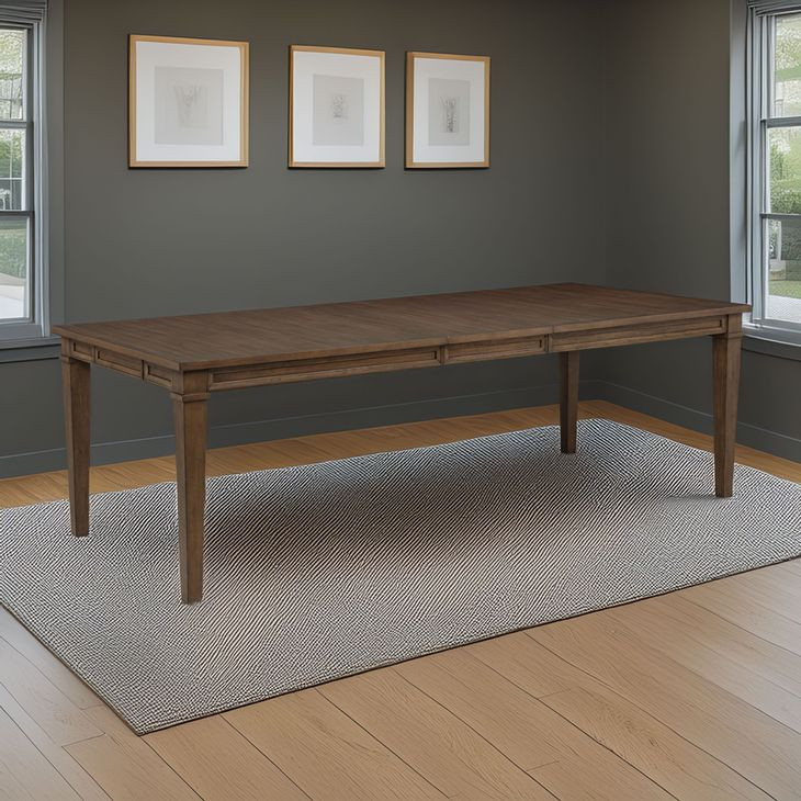 Mariana Vintage Mocha 96" Extendable Rectangular Dining Room Set