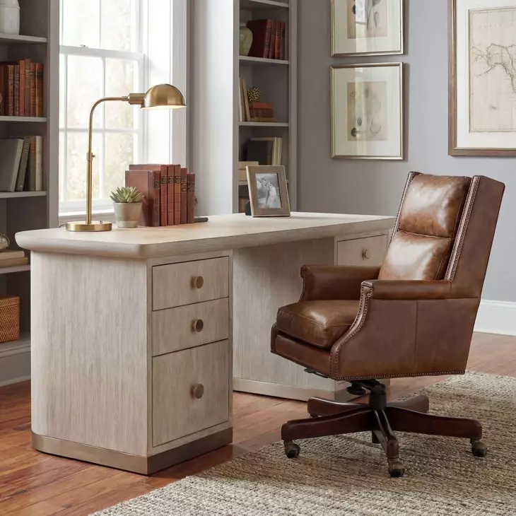 Beckett Dark Wood Home Office Chair from Hooker | Coleman Furniture