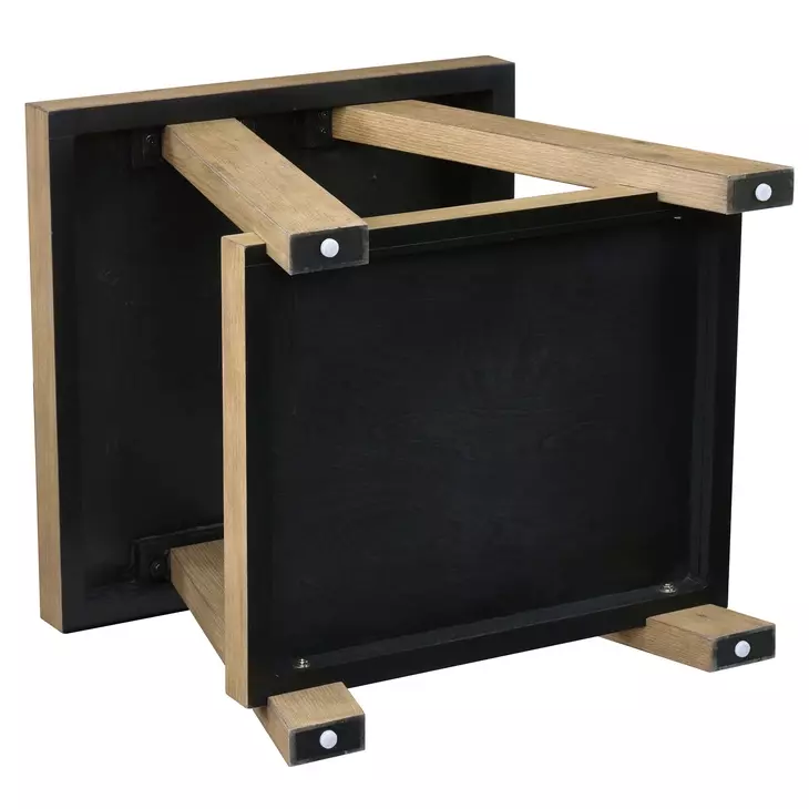 Orinda Brown Square End Table