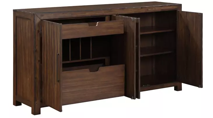 Auburn Brown Extendable Rectangular Dining Room Set