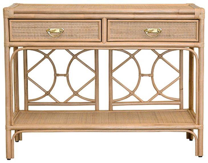 Gideon Brown 45" Console Table with 2 Drawers