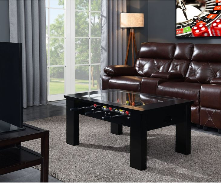 Rebel Black Foosball Gaming Table