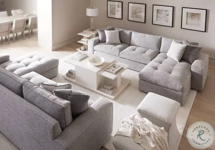 Arnette Linear White Cocktail Table