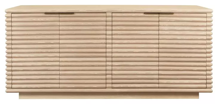 Giovanni Light Cerused Oak 4 Door Buffet