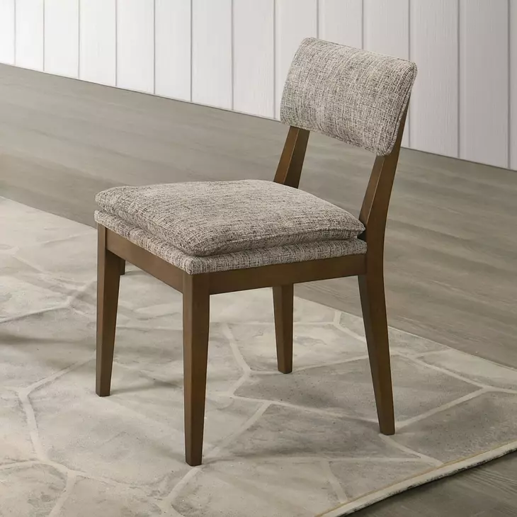 Miller Walnut Upholstered Side Chair