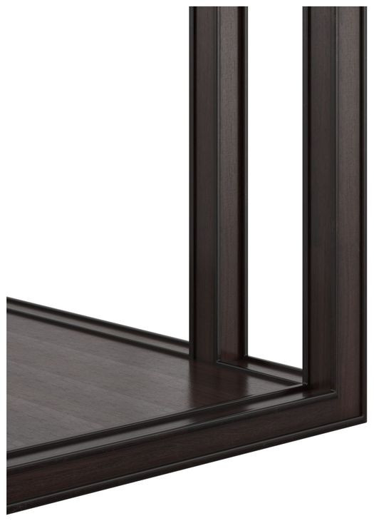 Glaze Cola Rectangular Glass Top End Table