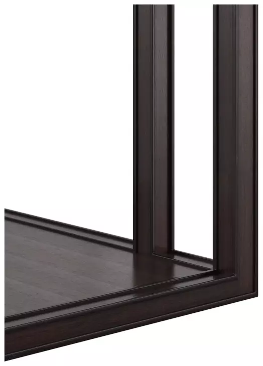 Glaze Cola Rectangular Glass Top End Table