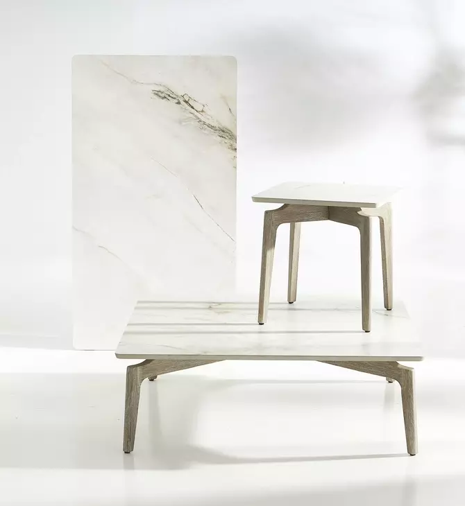 Aurora Sea Oat And Warm Shale Side Table