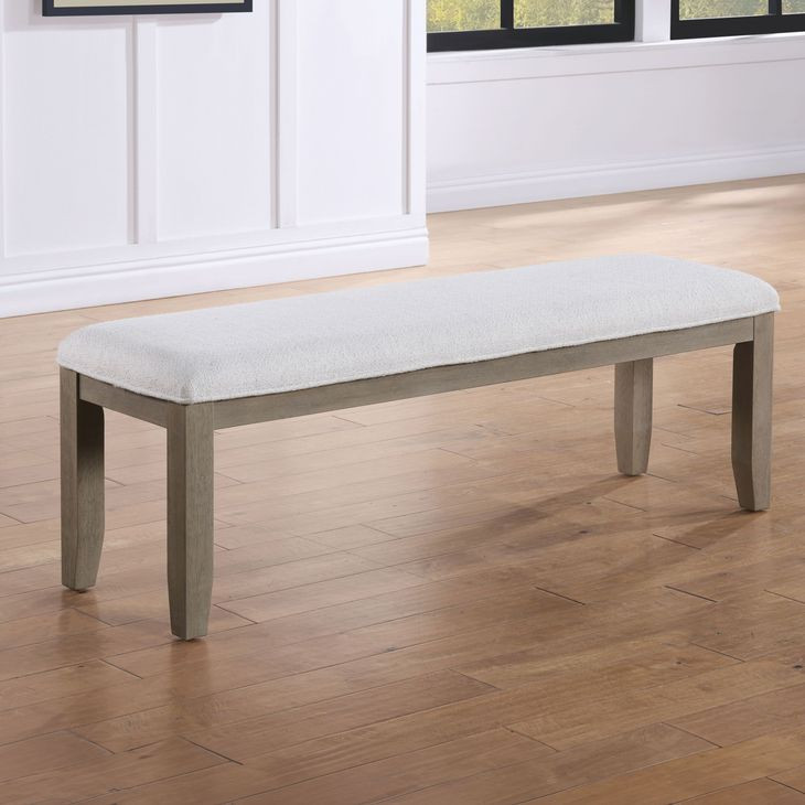 Lily Gray 54" Upholstered Bench