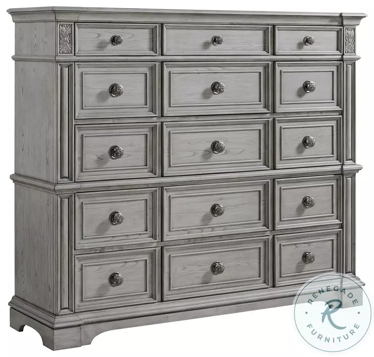 Brookstone Aged Grey 15 Drawer Chest