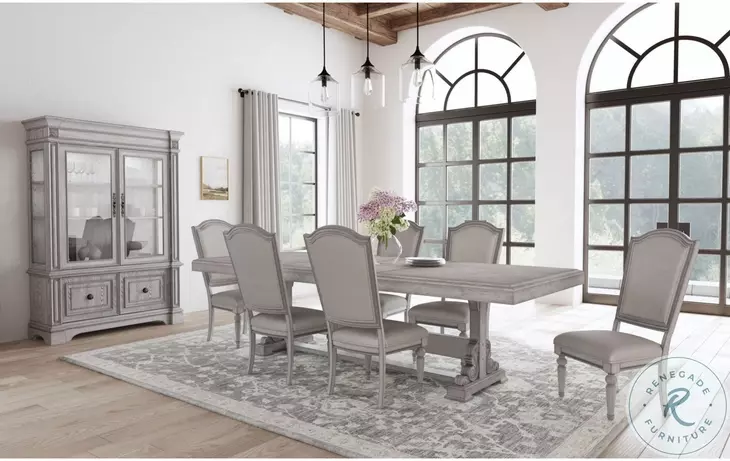 Brookstone Aged Grey Display Cabinet