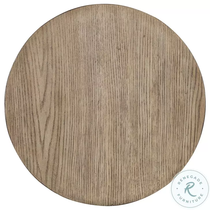 Mercantile Light Natural Wood Round Robin Accent Table