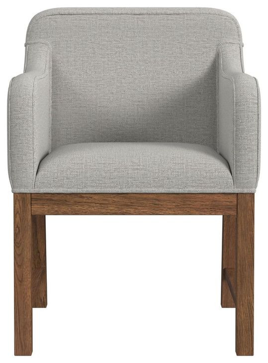 Thorin Light Gray Upholstered Dining Chair Set of 2