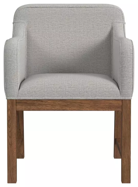 Thorin Light Gray Upholstered Dining Chair Set of 2