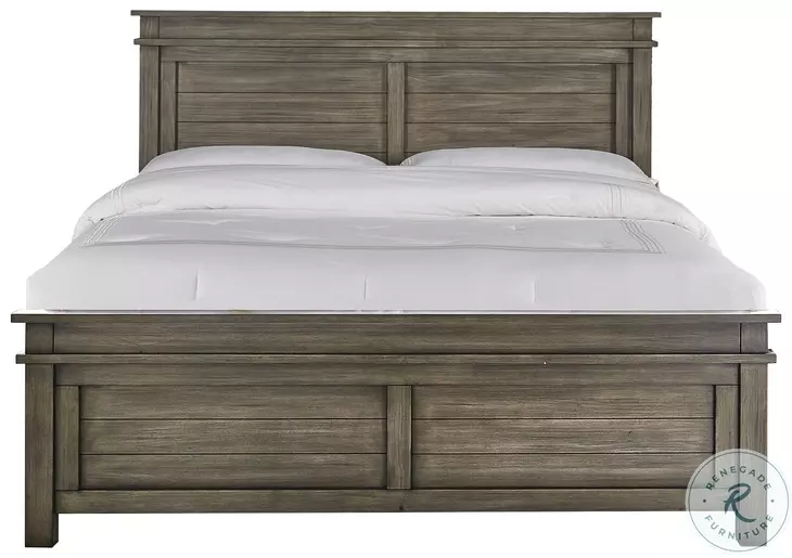 Glacier Point Greystone Queen Panel Bed