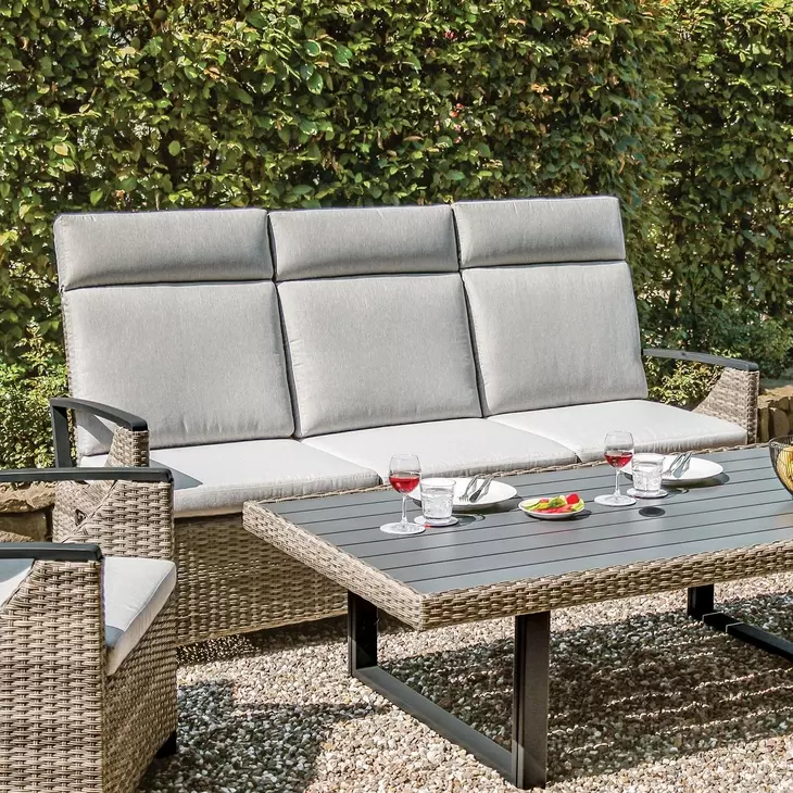 Antigua Multi Colored 77" Outdoor Sofa