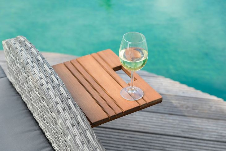 Bahia Tobago Gray Outdoor Reclining Chaise Lounge