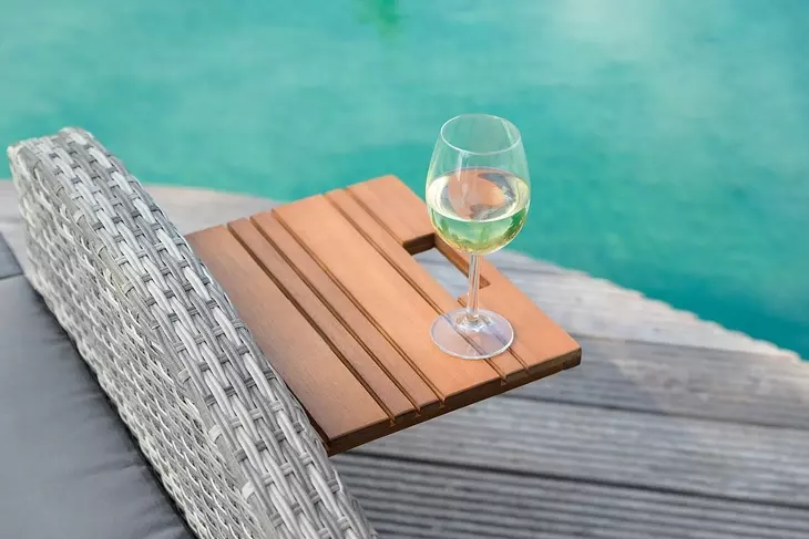 Bahia Tobago Gray Outdoor Reclining Chaise Lounge