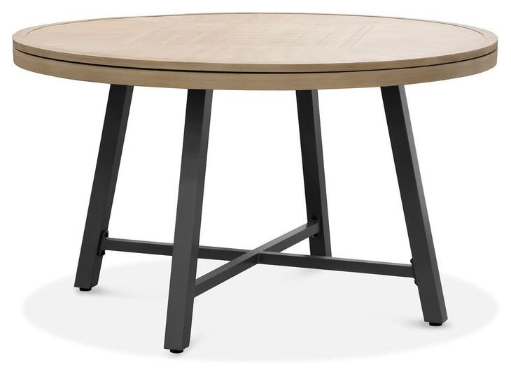 Lyon Natural and Brown Outdoor Game Table