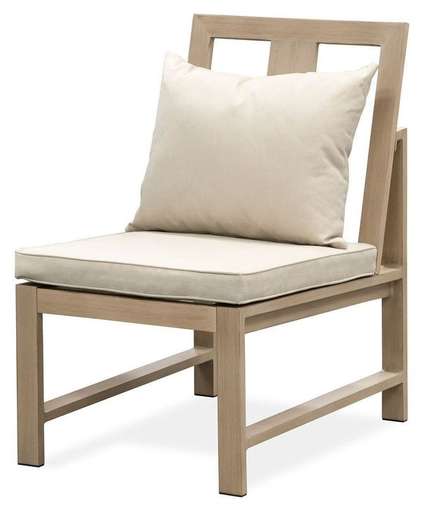 Bordeaux Natural and Beige Outdoor Side Chair Set of 2