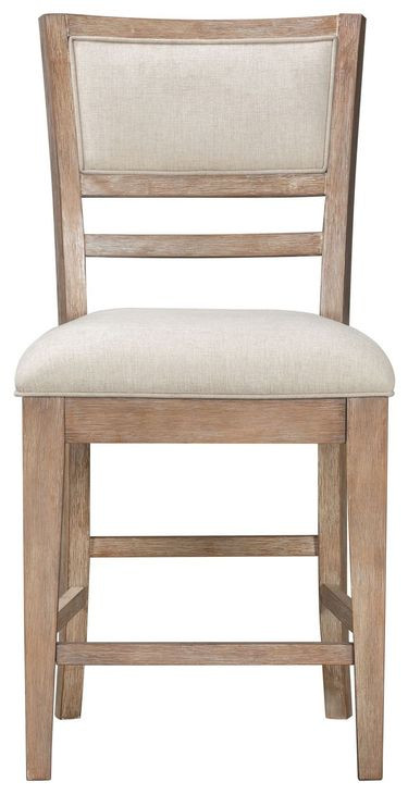Breckenridge Cream Performance Fabric Upholstered Counter Height Chair