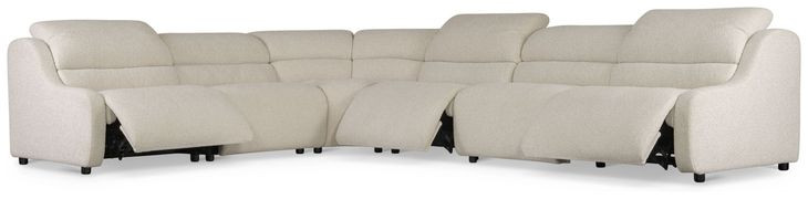 Gio Cream 6 Piece Power Reclining Sectional