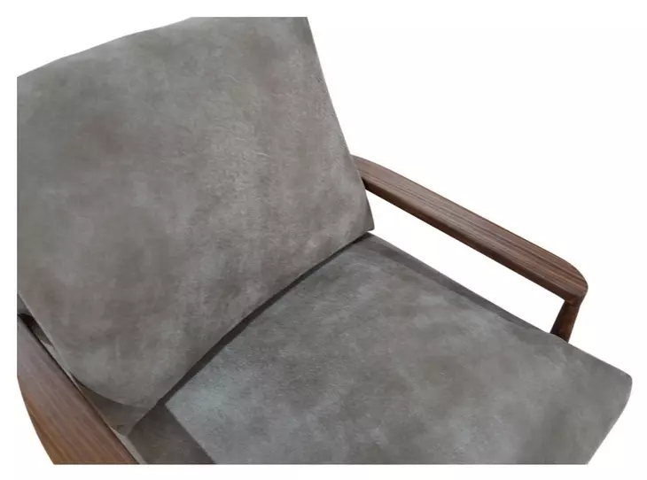 Arturo Brown Leather Upholstered Accent Chair