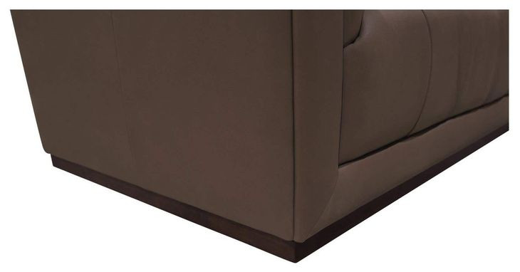 Jervis Cool Brown Leather 84" Sofa