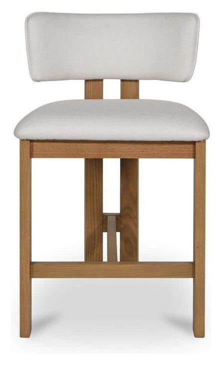 Morel Cream Performance Fabric Counter Height Stool