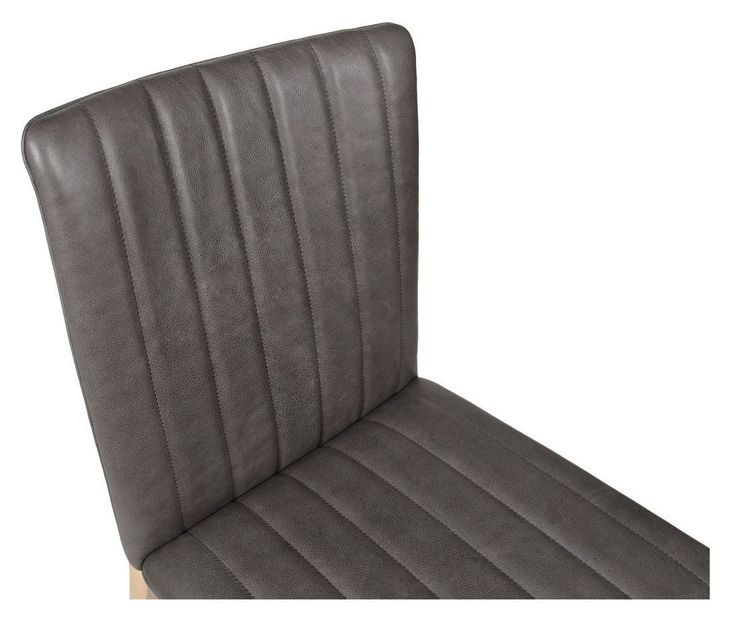 Demi Brown Leather Upholstered Dining Chair Set of 2