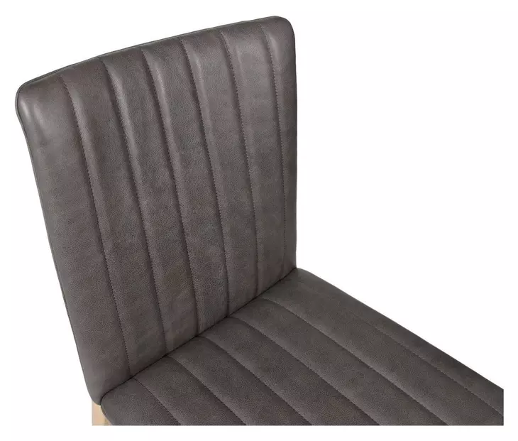 Demi Brown Leather Upholstered Dining Chair Set of 2