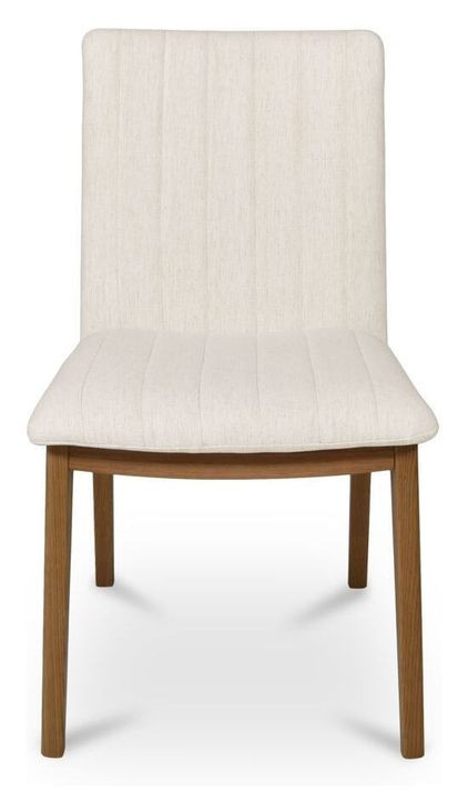 Demi Cream Performance Fabric Upholstered Dining Chair Set of 2