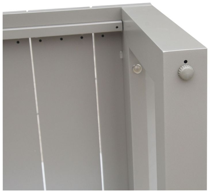 Dalilah Gray Patio Square End Table