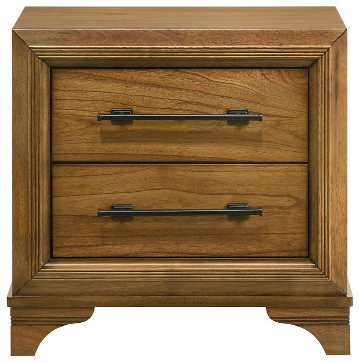 Talcott Honey 2 Drawer Nightstand