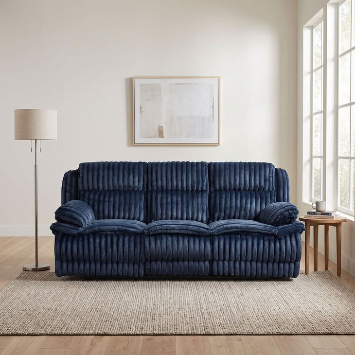 Goodland Blue Double Reclining Sofa