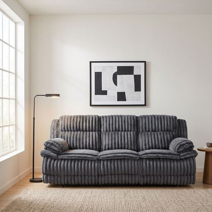 Goodland Dark Gray Double Reclining Sofa