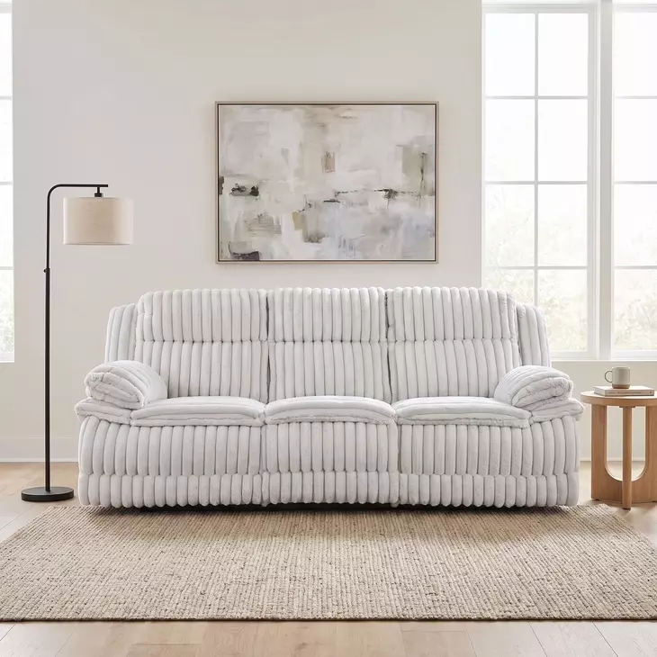 Goodland Gray Double 95" Reclining Sofa
