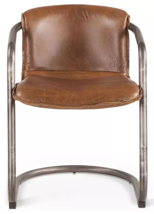 Chiavari Chestnut Leather Dining Chair