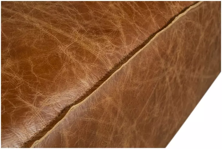 Chiavari Cocoa Brown Leather 112" Modular Sectional