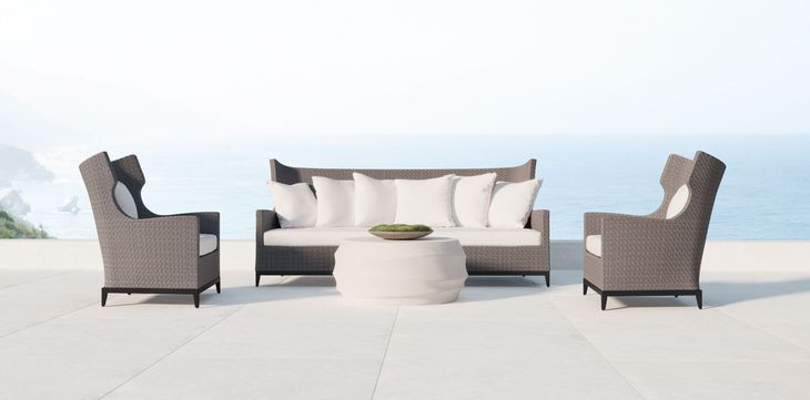 Kai White Outdoor Round Cocktail Table