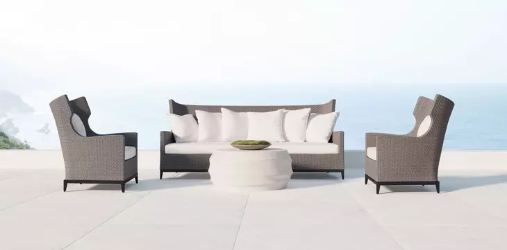 Kai White Outdoor Round Cocktail Table