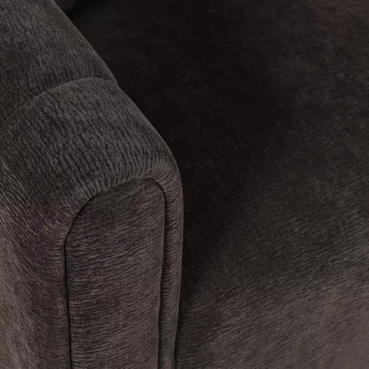 Grande Brown Upholstered Swivel Accent Chair