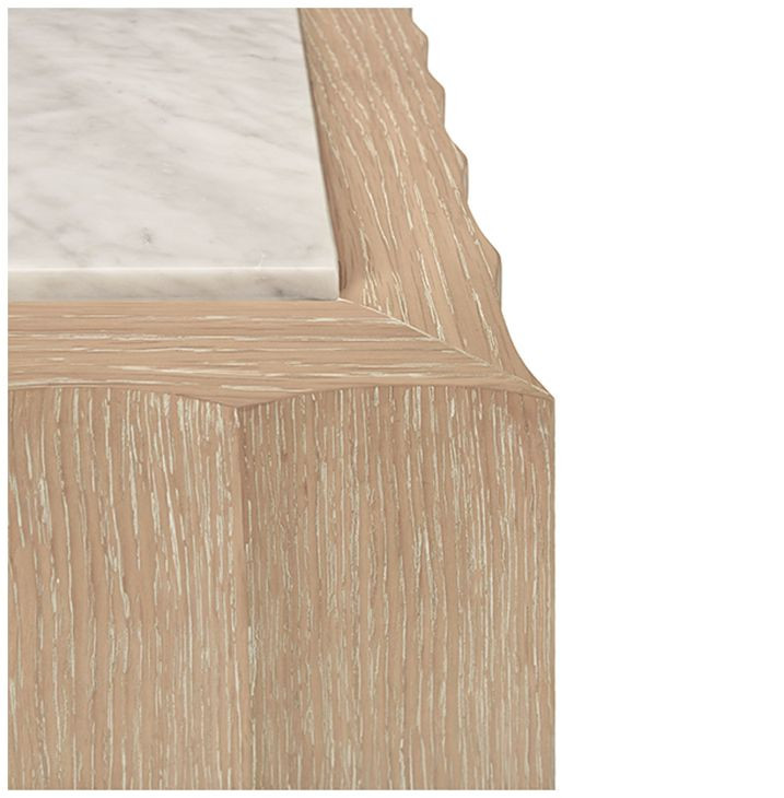 Granger Cerused Oak 40" Square Coffee Table