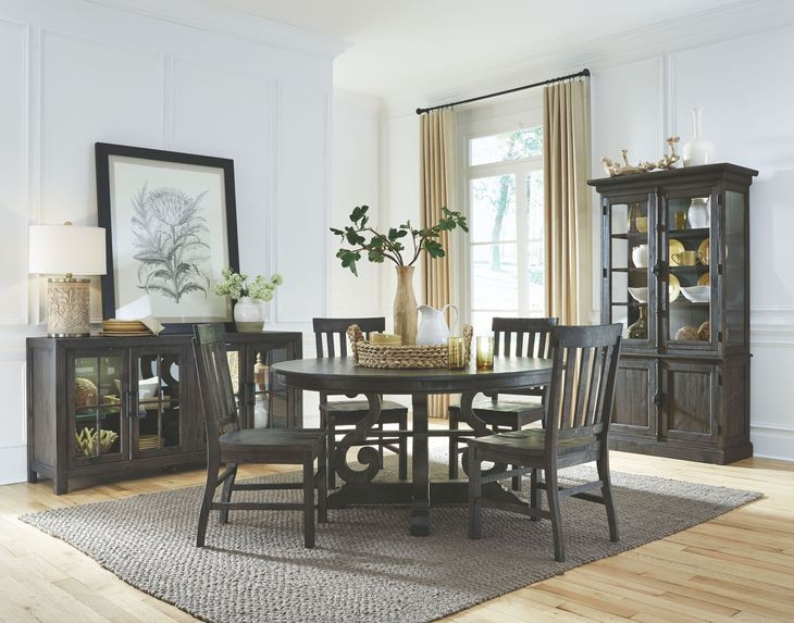 Oaklyn Rise Peppercorn 48" Round Dining Table