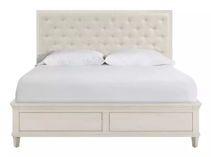 Oakmere Beige and Willow Upholstered Storage Panel Bedroom Set